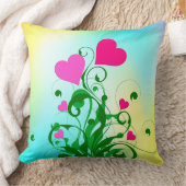 ラブハートツリーフラワーズ–46555 クッション (ブランケット)