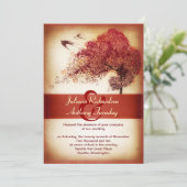 ラブハートツリー結婚の発表 – 招待 招待状 (スタンド正面)