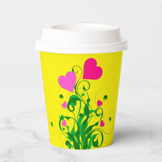 ラブハートツリー 紙コップ (裏面)