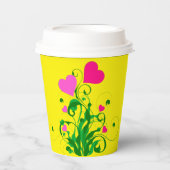 ラブハートツリー 紙コップ (正面)