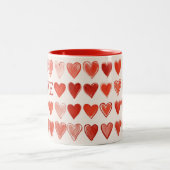 ラブハートツートーンマグ ツートーンマグカップ (中央)