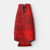 ラブハートテクスチャ赤パターン–19909 ボトルクーラー (裏面)