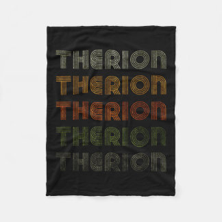 ラブハートテリオンティーグランジヴィンテージスタイルブラック フリースブランケット