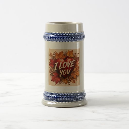 ラブハートデザイン ビールジョッキ (中央)
