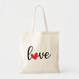 ラブハートトートバッグ - かわいいLOVEエコバッグ トートバッグ