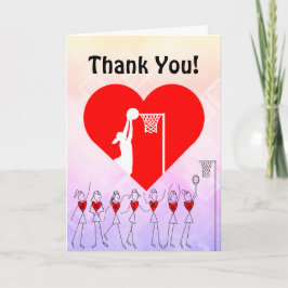 ラブハートネットボールありがとう サンキューカード