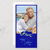 ラブハートハッピーバレンタインデーフォトカード シーズンカード (正面/裏面)