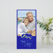 ラブハートハッピーバレンタインデーフォトカード シーズンカード (スタンド正面)