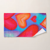 ラブハートハンドタオル ハンドタオル (ハンドタオル)