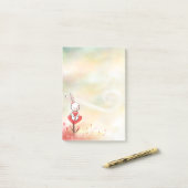 ラブハートバニー ポストイット (デスク上)