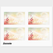 ラブハートバニー 長方形シール (シート)