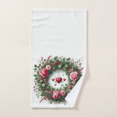 ラブハートバラバレンタインデー バスタオルセット (ハンドタオル)