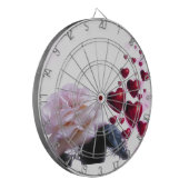 ラブハートバラ花フラワーデスティニー自然 ダーツボード (正面左)