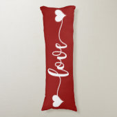 ラブハートバレンタインギフト ボディピロー (正面縦)