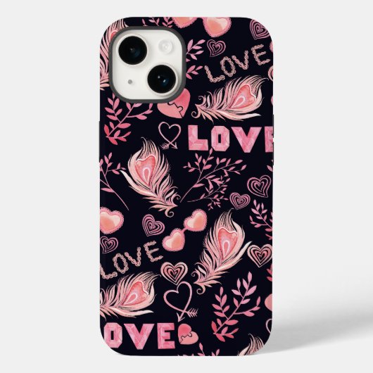 ラブハートバレンタインケース | iPhone 1,4,000ケース Case-Mate iPhoneケース (裏面)