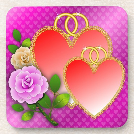 ラブハートバレンタインデー20362 コースター (正面)