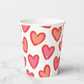 ラブハートバレンタインデー 紙コップ (裏面)