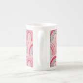 ラブハートバレンティーンズデイレインボー ボーンチャイナマグカップ (裏面)