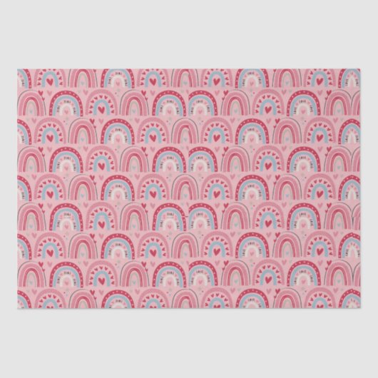 ラブハートバレンティーンズデイレインボー 薄葉紙 (正面)