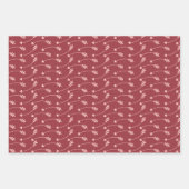 ラブハートパターンバレンタインデー ラッピングペーパーシート (正面)