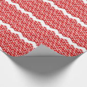 ラブハートパターン ラッピングペーパー (角)