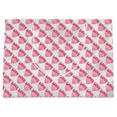 ラブハートパターン ラージペーパーバッグ (正面)