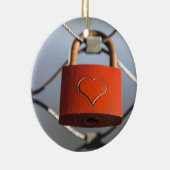 ラブハートパドロック セラミックオーナメント (右)