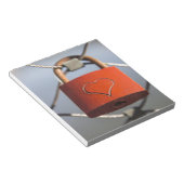 ラブハートパドロック ノートパッド (アングル)