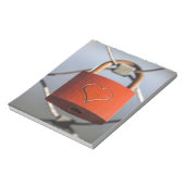 ラブハートパドロック ノートパッド (回転)