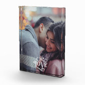 ラブハートパーソナライズされたフォトカスタムファミリーブロック フォトブロック (右)