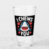 ラブハートヒョウかわいいバレンタインデー タンブラーグラス (正面)