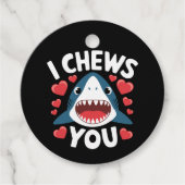 ラブハートヒョウかわいいバレンタインデー フェイバータグ (正面)