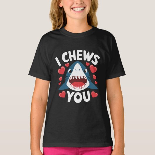 ラブハートヒョウ可愛いバレンタインデー Tシャツ (正面)