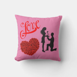 ラブハートピンクホームデコール装飾用クッション クッション