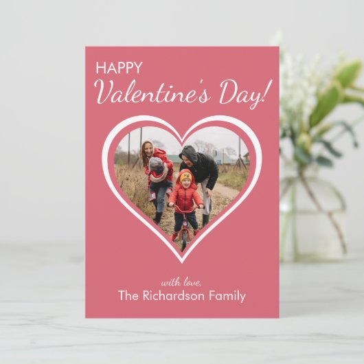ラブハートファミリーフォトバレンタインデー シーズンカード (スタンド正面)
