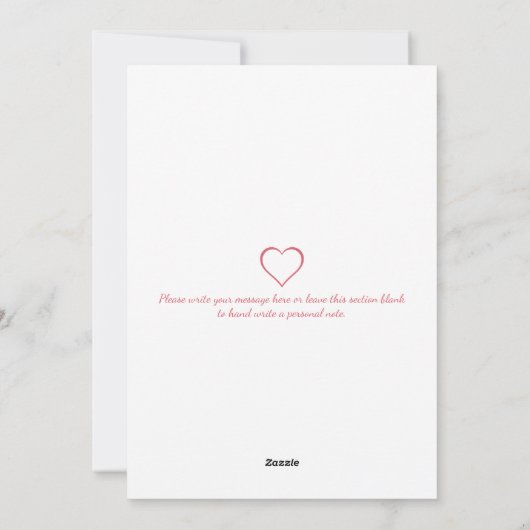 ラブハートファミリーフォトバレンタインデー シーズンカード (裏面)