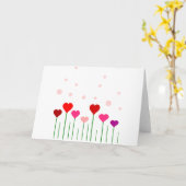 ラブハートフィールド カード (黄色い花)