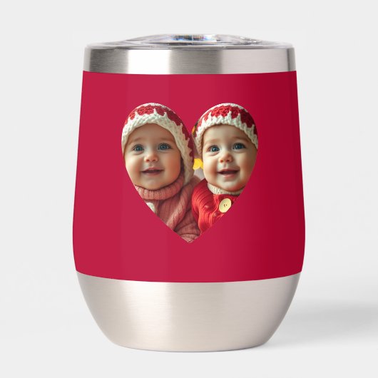 ラブハートフォトウォーターボトル (正面)