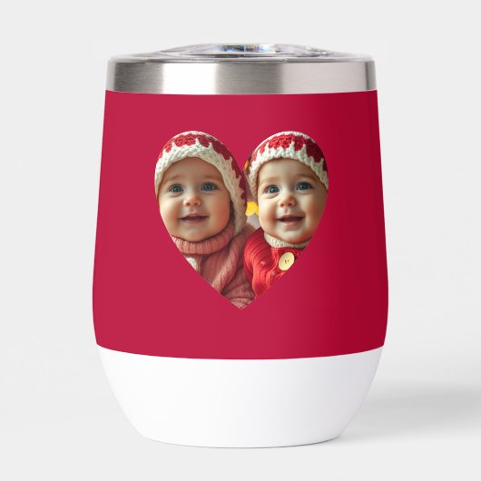 ラブハートフォトウォーターボトル (正面)