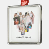 ラブハートフォトコラージュ メタルオーナメント (左)