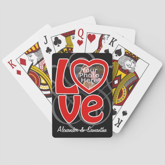 ラブハートフォトフレームカスタムトランプ トランプ (裏面)