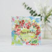 ラブハートフラットグリーティングカード (スタンド正面)