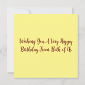 ラブハートフラットグリーティングカード (裏面)