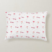 ラブハートフラワーアクセント枕 アクセントクッション (裏面)