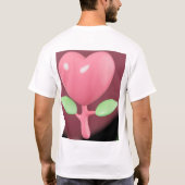 ラブハートフラワー Tシャツ (裏面)