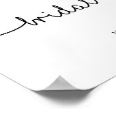 ラブハートブライダルシャワーへようこそ ポスター (角)