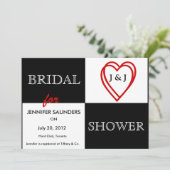 ラブハートブライダルシャワー招待 招待状 (スタンド正面)