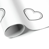 ラブハートブラックバレンタイン ラッピングペーパー (ロールコーナー)