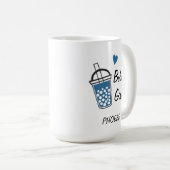 ラブハートボバガールカスタムノベルティ コーヒーマグカップ (正面右)