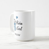 ラブハートボバガールカスタムノベルティ コーヒーマグカップ (正面左)